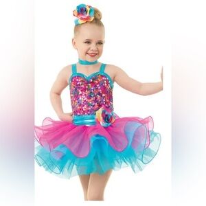 Weissman Girls Sparkle Tutu Dance Costume
